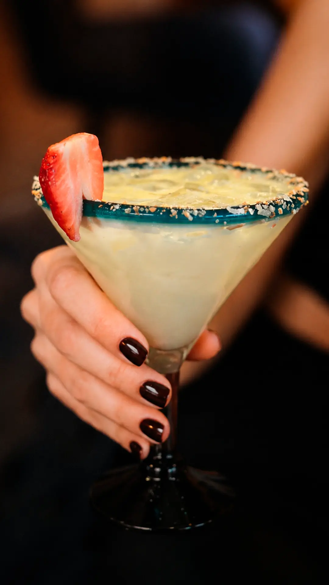 Strawberry house margarita at Mexico Lindo